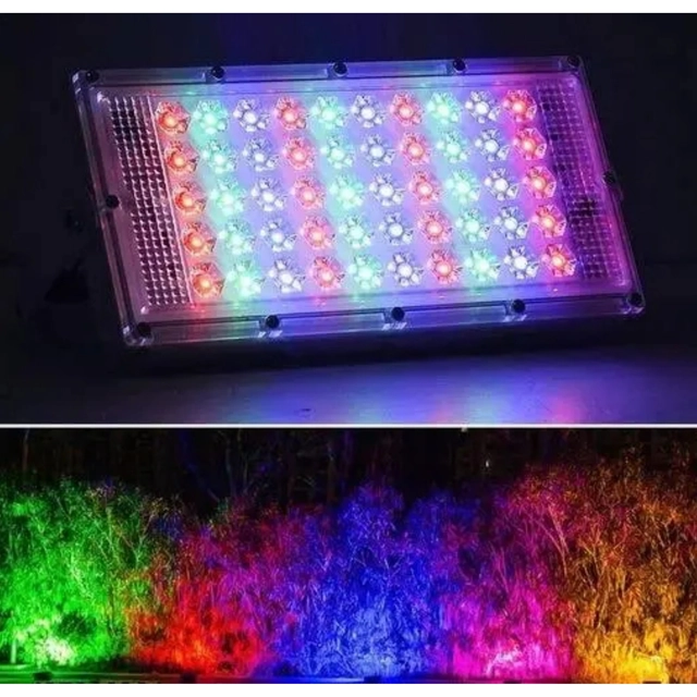 Waterproof Remote Control 7 Modes LED Wall Light (Multicolor, 50 W)