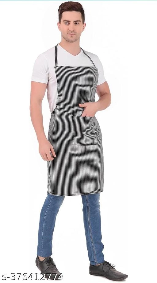 Cotton Apron for Men & Women (Black)