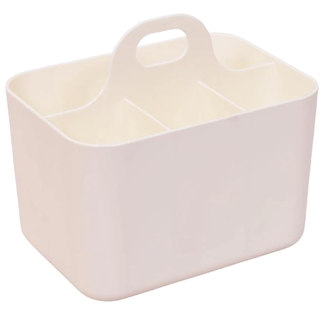 Plastic Multipurpose Storage Basket (White)