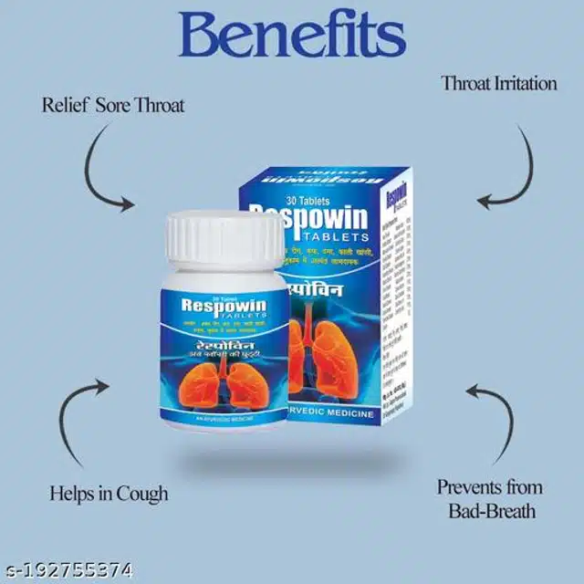 Respowin Ayurvedic Respiratory Disorder Tablets (Pack of 30)