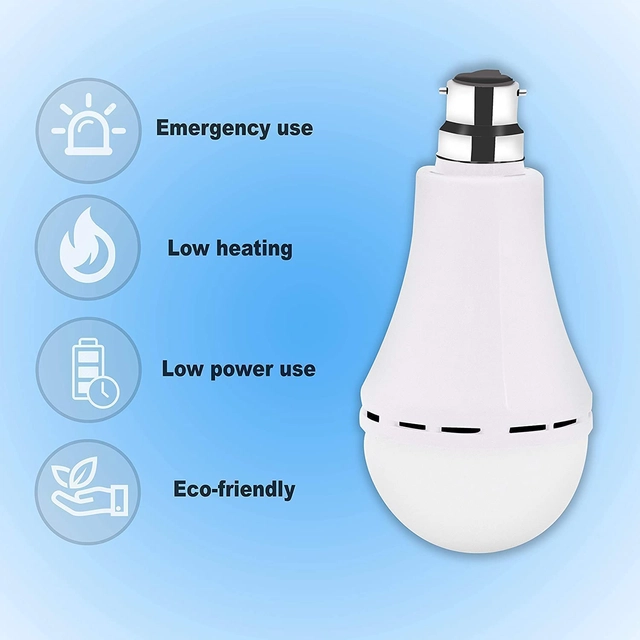 Rechargeable LED Bulb (White, 12 W)