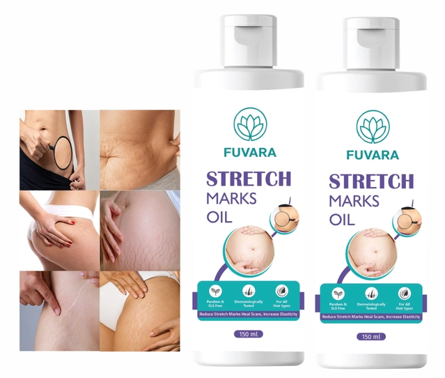 Fuvara Stretch Marks Removal Oil (100 ml, Pack of 2)