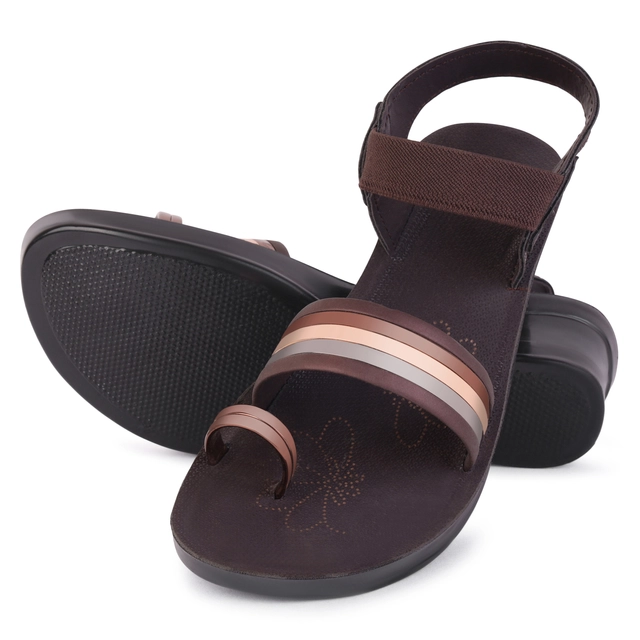 Sandals for Women (Brown, 5)