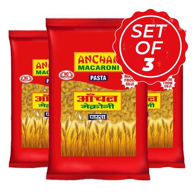 अंचल मैकरोनी पास्ता एल्बो 85 g (सेट ऑफ़ 3)