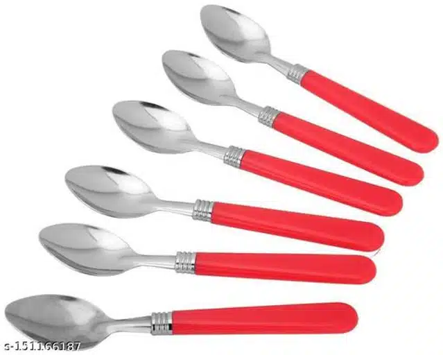 Stainless Steel Spoons (Assorted, Pack of 6)