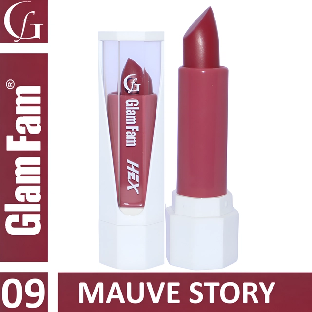 Glam Fam Smudge Proof Creamy Ultra Matte Long Lasting Lipstick (Mauve Story)