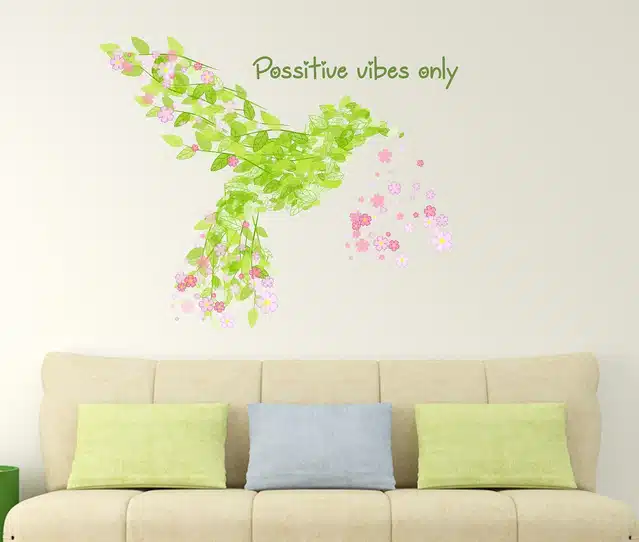 Positive Vibes Only Self Adhesive Wall Stickers