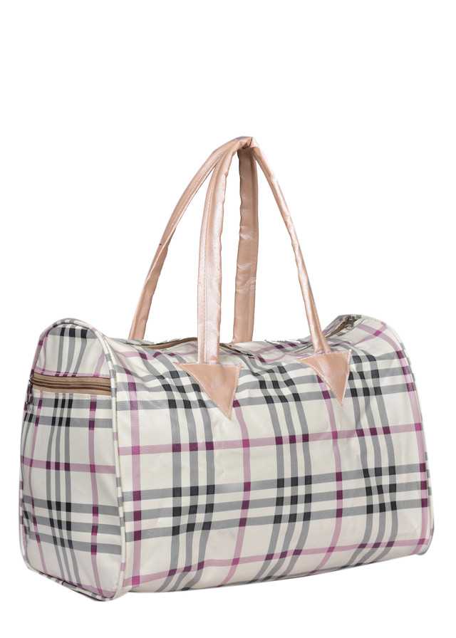 Canvas Duffle Bag (White, Medium) (SC-002)