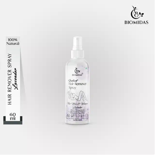 Biomidas Lavender Fragrance Painless Body Hair Removal Spray (60 ml)