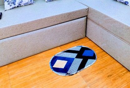 Velvet Door Mat for Home & Office (Pack of 5) (Multicolor, 33x50 cm)