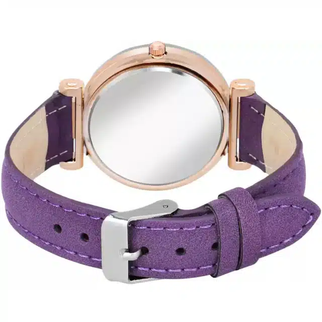 Analog Watch for Women & Girls (Purple)