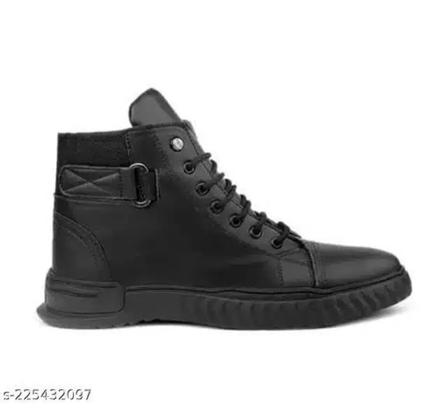 Boots for Men (Black, 6)