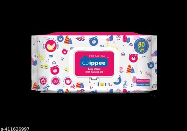 Wipppee (72 Pcs) Baby Wipes (Pack of 1)