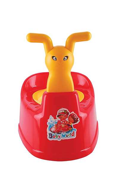 FABLE Baby World Toilet Trainer Baby Potty Seat (Red, Free Size) (S11)