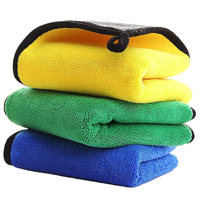 Neekshaa Microfiber Towel (Multicolor, 40x40 cm, Pack of 3)