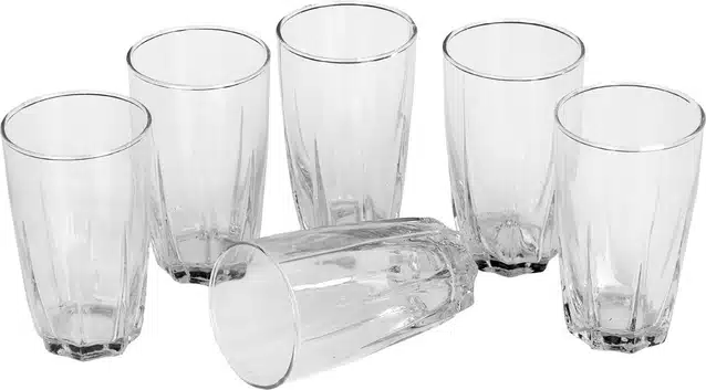 Liquor cum Cocktail Glasses (Transparent, 300 ml) (Pack of 6)