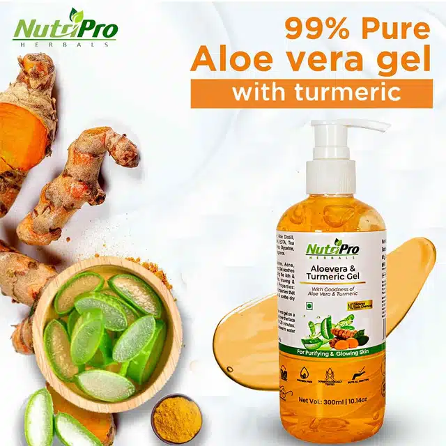 NutriPro Aloevera & Turmeric Face Gel (300 ml)