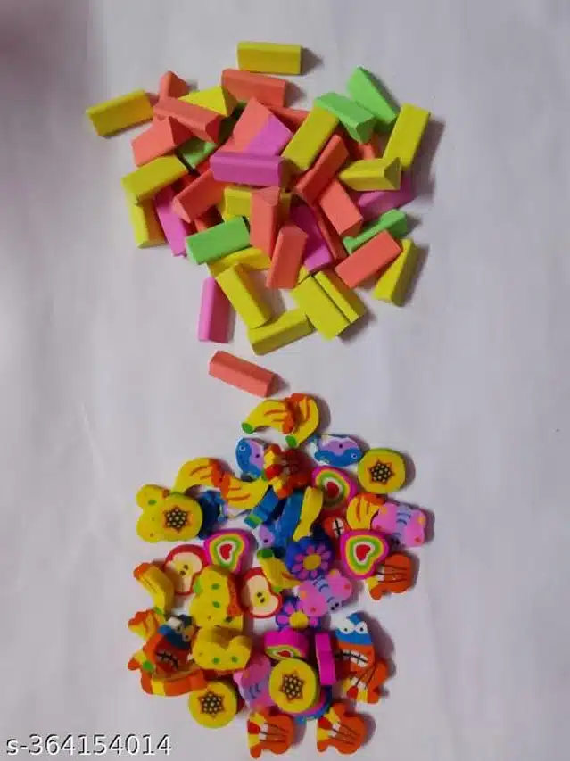 Mini Erasers for Childrens (Multicolor, Pack of 50)