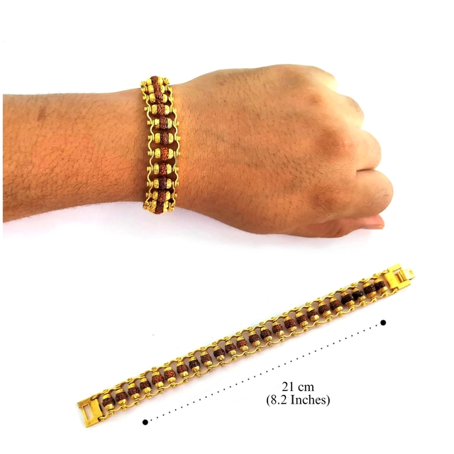 Brass Bracelet for Men (Gold)