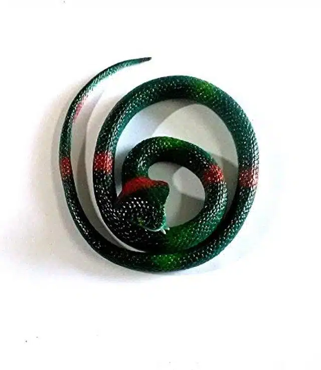 Rubber Toy Snake (Dark Green)