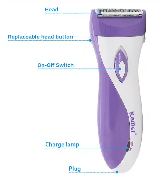 Electric Hair Removal Shaver for Women (Multicolor, 20 V)