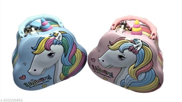 Unicorn Piggy Bank for Kids (Multicolor)