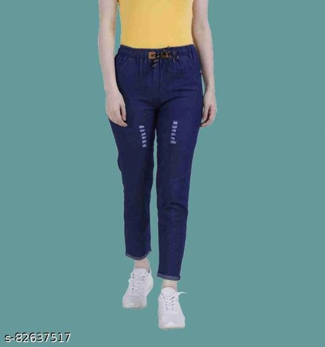 Denim Slim Fit Jeans for Women (Blue, 24)