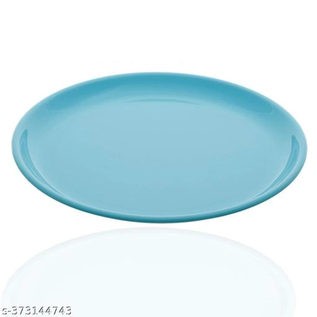 Plastic Plates (Multicolor, Pack of 3)