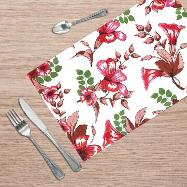 Multipurpose Refrigerator Mats (Red, 45X30 cm) (Pack of 3) (W-36)