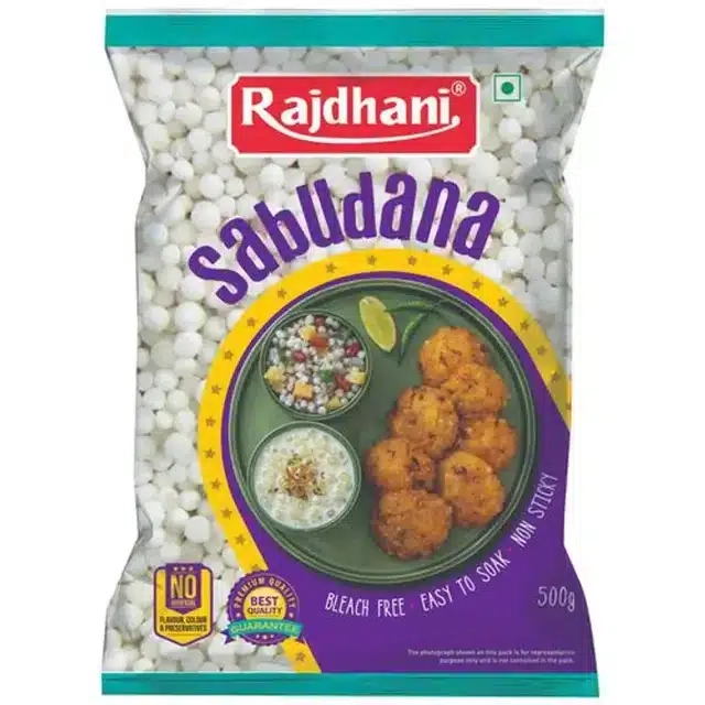 राजधानी साबुदाना 500 g + राजधानी रॉ पीनट 500 g