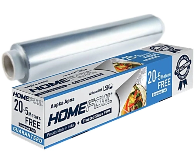 Aluminium Home Foil for Kitchen (Silver, 25 m)