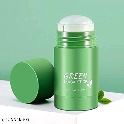 Makeup Blender with 2 Pcs Green Tea Face Mask Stick (Multicolor, Set of 3)