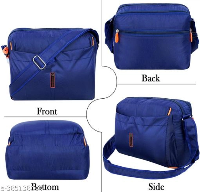 Polyester Sling Bag (Blue)