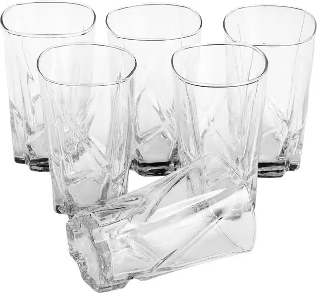 Liquor cum Cocktail Glasses (Transparent, 280 ml) (Pack of 6)