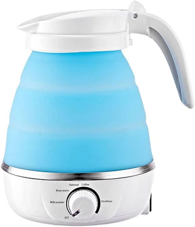 Silicone Portable Electric 150 W Kettle (Multicolor, 600 ml)