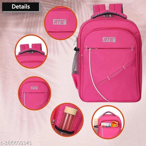 Polyester Backpack for Kids (Pink)