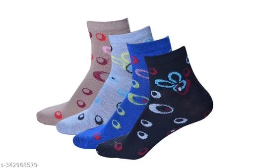 Woolen Socks for Men (Multicolor, Free Size) (Pack of 4)