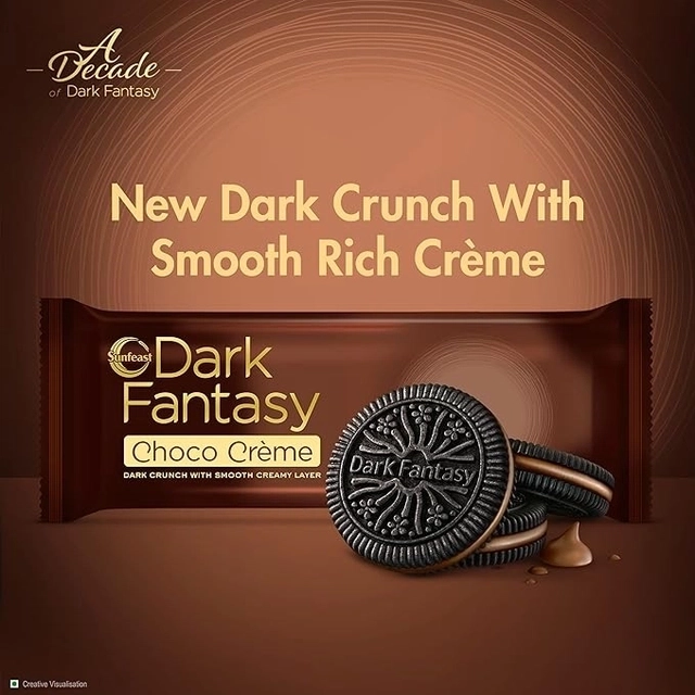 Sunfeast Dark Fantasy Biscuit Choco Creme 2X83 g (Buy 1 Get 1 Free)