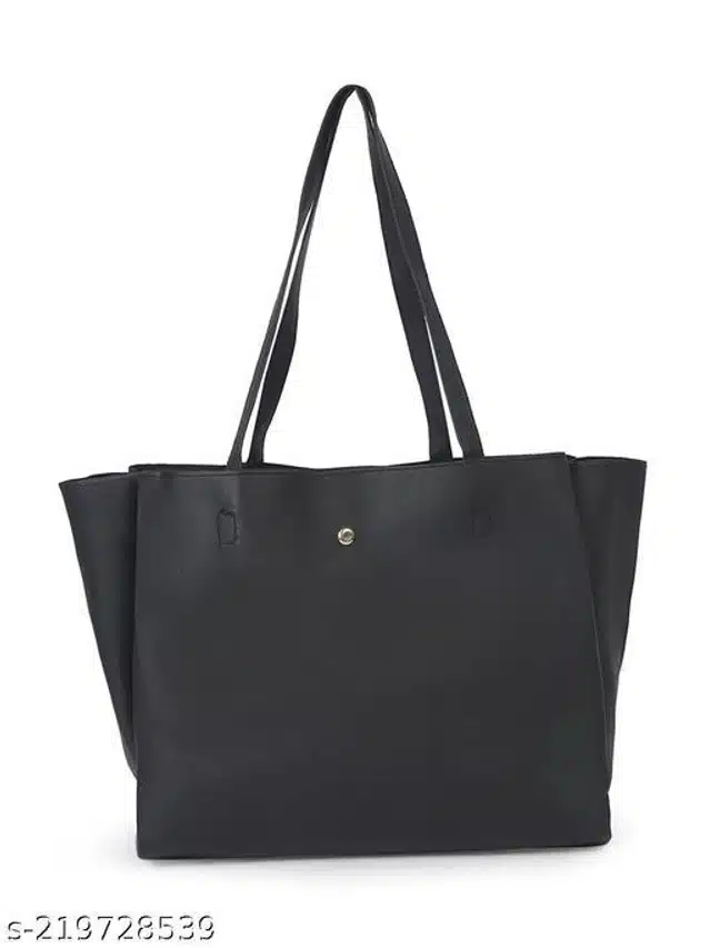 Leather Handbag for Women (Black)