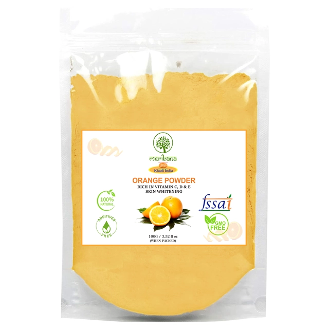 MeriBana Pure Orange Peel Powder for Face & Hair Care (100 g)