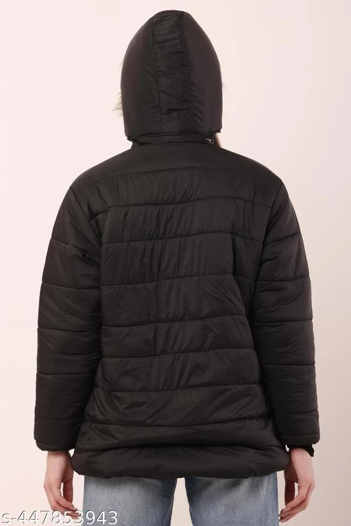 Nylon Jacket for Women (Black, L)