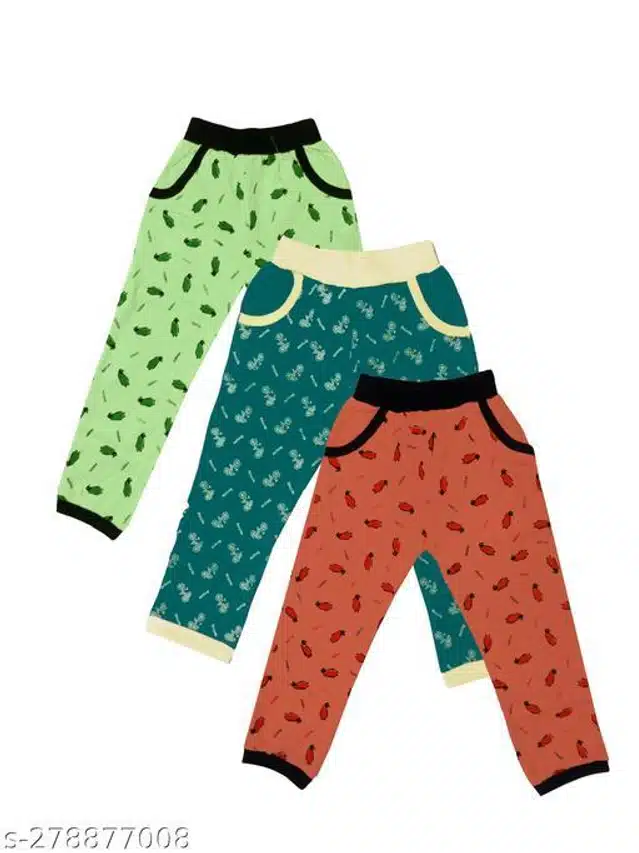 Pyjamas for Boys (Multicolor, 3-4 Years) (Pack of 3)