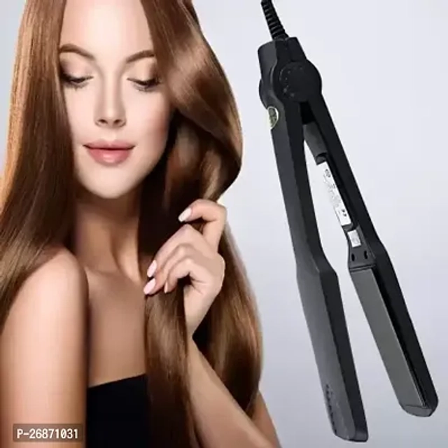 Professional Hair Straightener & Curler (Black, 100 W)