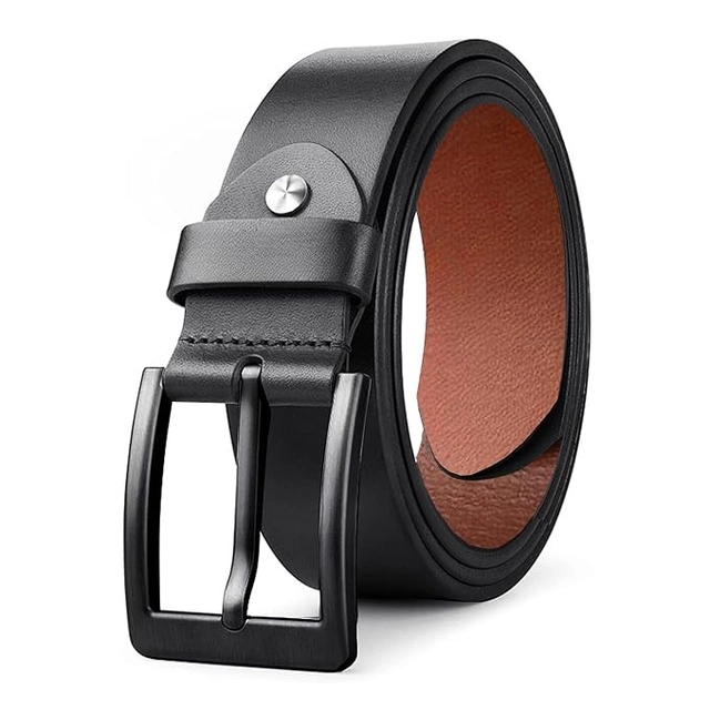 Faux Leather Belt for Men (Black)