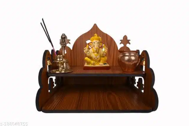 Wooden Modern Home Temple (Brown)