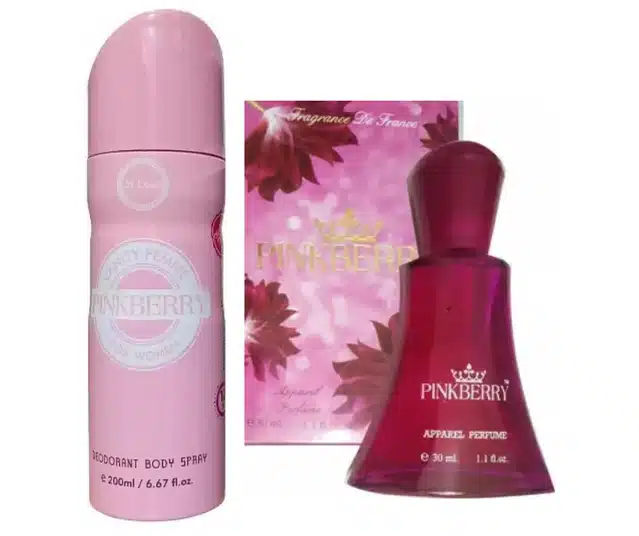 Pinkberry Deodorant (200 ml) with Pinkberry Perfume Body Spray (30 ml) (Set of 2)