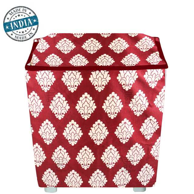 E Retailer Polyester Semi Automatic Washing Machine Cover For 5kg to 8kg (Maroon, 33x22x37 Inches) (E-330)