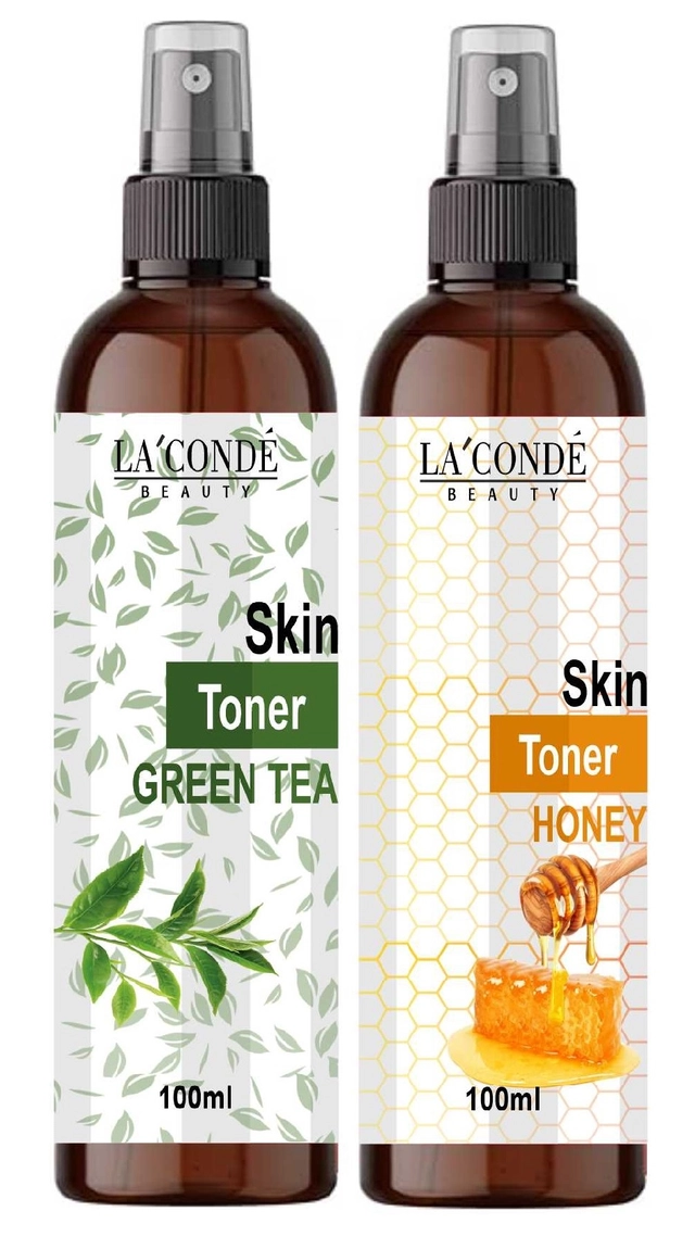 Combo of LaConde Green Tea & Honey Skin Toner Spray (100 ml, Pack of 2)