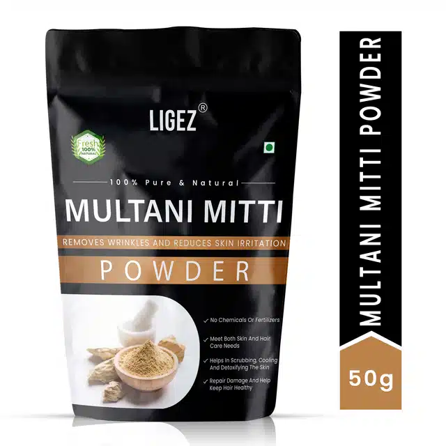 Ligez Organic Multani Mitti  Powder (50 g)