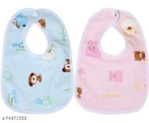 Polycotton Printed Bibs for Baby (Multicolor, Pack of 6)